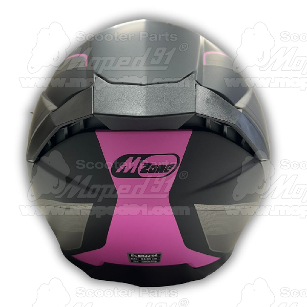 bukósisak nyitott. BLACK MATT - PINK méret: XXL MZONE