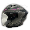 bukósisak nyitott. BLACK MATT - PINK méret: XL MZONE