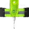 kerékpár fényvisszaverő mellény, fekete háromszögű LED -es USB-vel tölthető