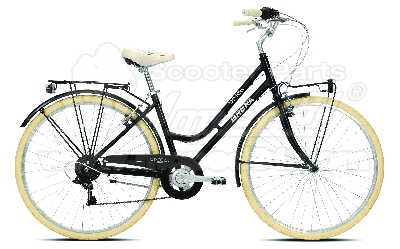 BRERA UNICA Lady Kerékpár 28"  7 seb. 43-as váz Nero--Fekete ( súly:14 kg)