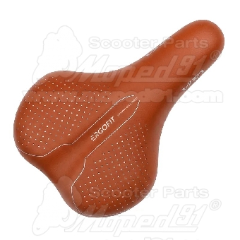 kerékpár nyereg ERGOFIT 245x180 mm női barna bilinccsel 350gr