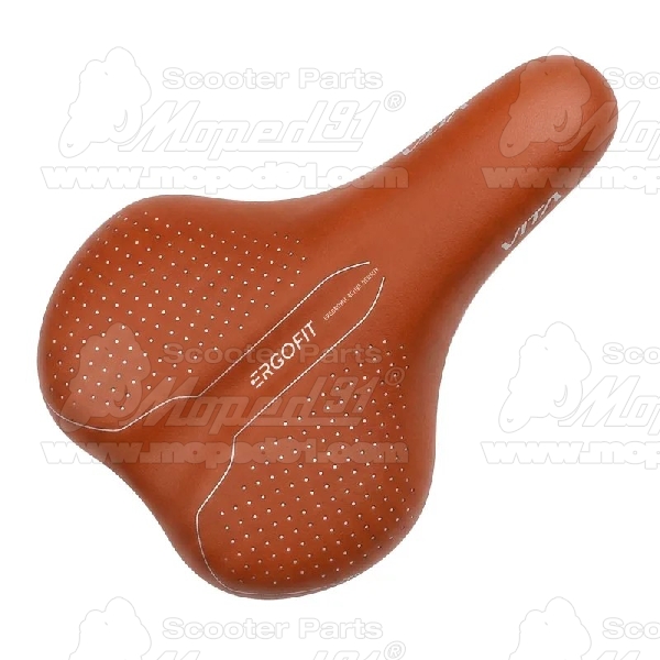 kerékpár nyereg ERGOFIT 245x180 mm női barna bilinccsel 350gr