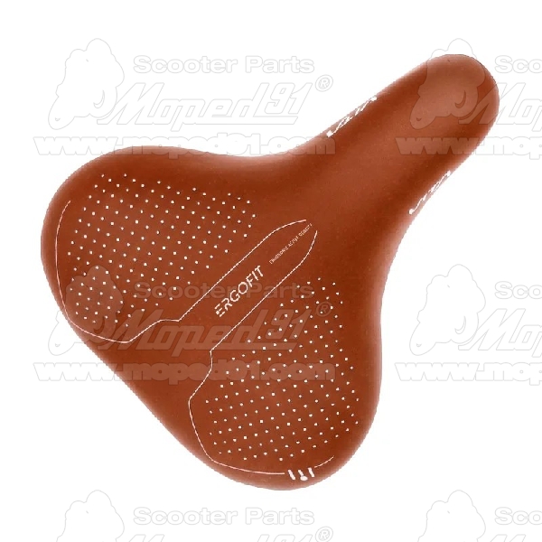 kerékpár nyereg ERGOFIT 260x220 mm unisex barna bilinccsel 370gr