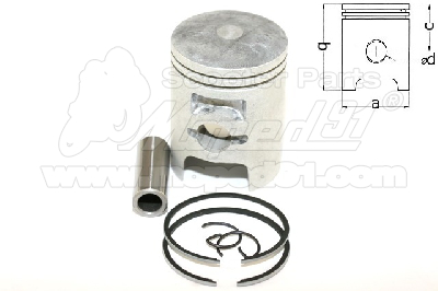 dugattyú 39.00 HONDA BALI 50 / DIO AF18/25 / DIO ZX / DIO ZR / SFX komplett RMS