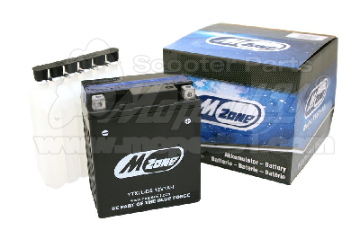 akkumulátor 12V 7Ah YTX7L-BS 114x71x131 + savcsomag AGM technologiával MZONE