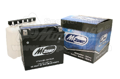 akkumulátor 12V 12Ah YTX14-BS 150x87x146 + savcsomag AGM technologiával MZONE