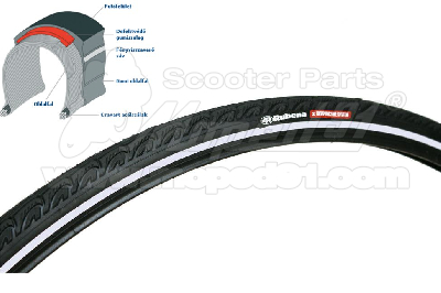 kerékpár köpeny 700x35C (37-622) V69 (APS+RS) HOOK Classic RUBENA - MITAS