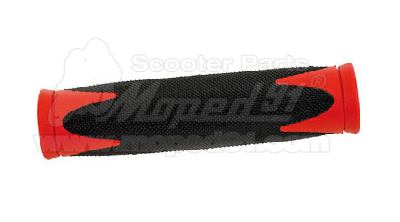 Fahrrad Lenkergriff D2 Hard inner mixture for sturdy connection, Soft D2 outer mixture for comfort and shock absorption (Schwarz-rot) German Quality