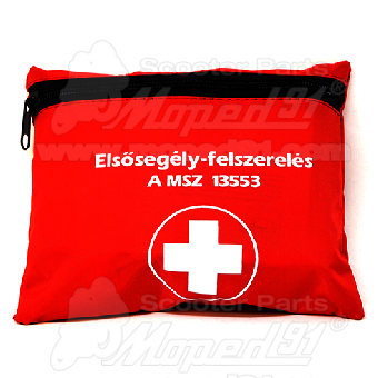elsősegély felszerelés A típusú, motorkerékpár (eü csomag) UNIVERZÁLIS /jódoldattal/