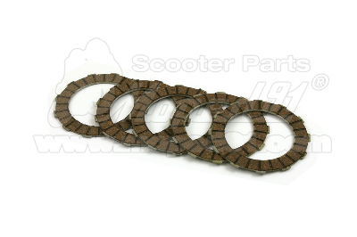 SET Kupplungsscheibe A12 / Reibbelag - TUNING-SET ALU 2,5mm dick (5-er Pack) Deutsch Fabrik Qualität MZA