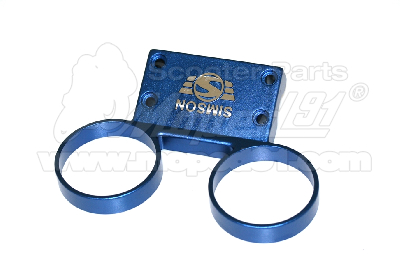 Kilóméteróra tartó szett, eloxált kék, SIMSON S50 / S51 / S53 / S70 / S83 d:60 mm, SIMSON logó, Német Minőség, EAST ZONE 