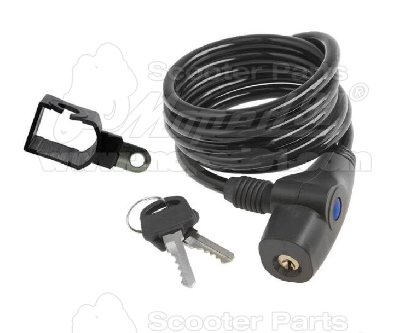 BICYCLE Spiral Cable Lock Various Colours 8x1500 mm LYNX German Quality