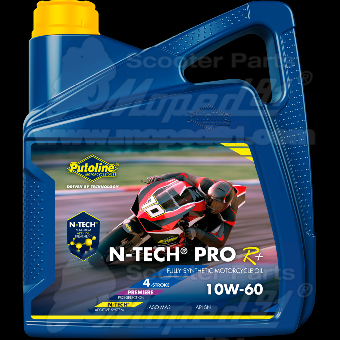 PUTOLINE N-TECH® PRO R+ 10W-60 motorkerékpár-olaj. Kiszerelés: 4L