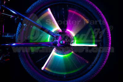 kerékpár küllő fénycső színváltó BRIGHTZ