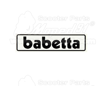 matrica BABETTA tankra fekete