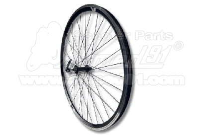 fűzött kerék 26" hátsó duplafalú fekete alu felni, KRYPTONX kazettás agy LYNX