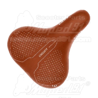 kerékpár nyereg ERGOFIT 260x220 mm unisex barna bilinccsel 370gr