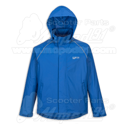esőkabát vízhatlan, fényvisszaverő csíkkal, kék, méret: XL, LYNX
