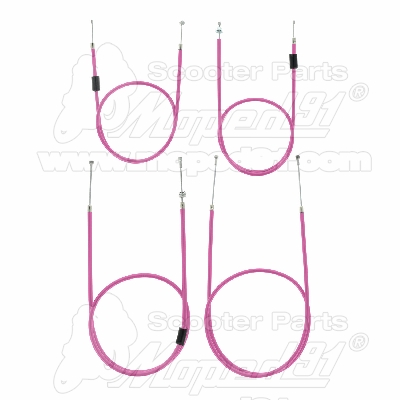 bowden szett pink SIMSON S50 MOTOFLEX 4 darabos