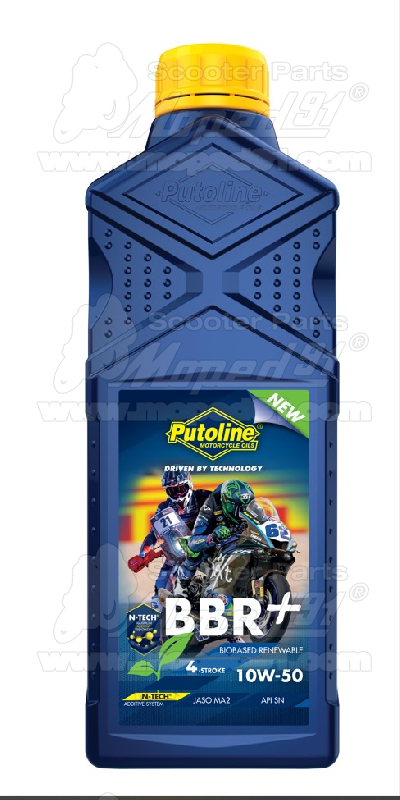 PUTOLINE N-TECH® BBR+ 10W-50 motorkerékpár-olaj. Kiszerelés: 1L