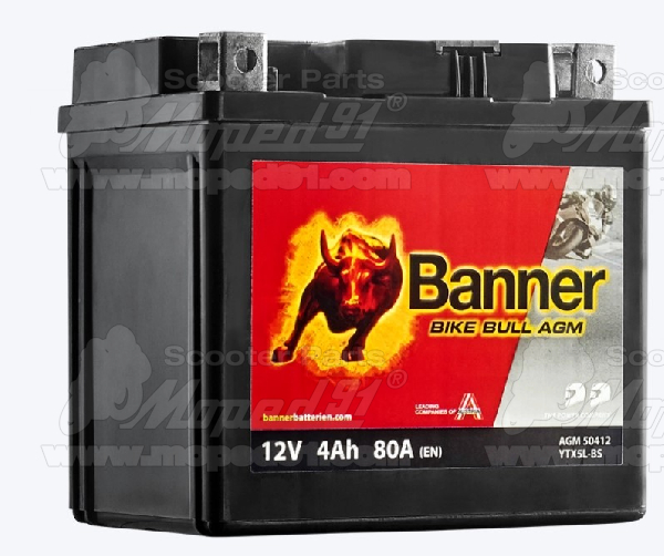 akkumulátor 12V 4Ah BTX5L-BS AGM BANNER BIKE BULL 114x71x106